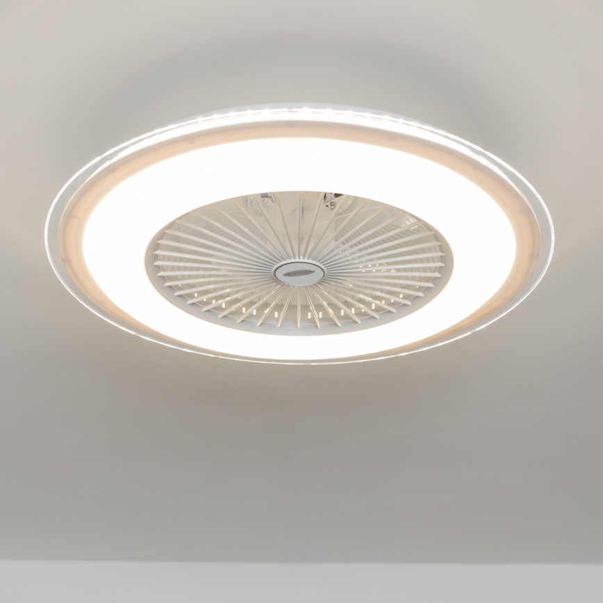 Brilagi - Dimbare LED Lamp met Ventilator RONDA LED/48W/230V 3000-6000K wit + afstandsbediening