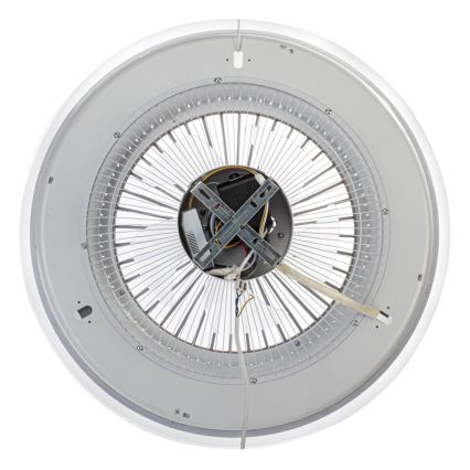 Brilagi - Dimbare LED Lamp met Ventilator RONDA LED/48W/230V 3000-6000K zwart + afstandsbediening