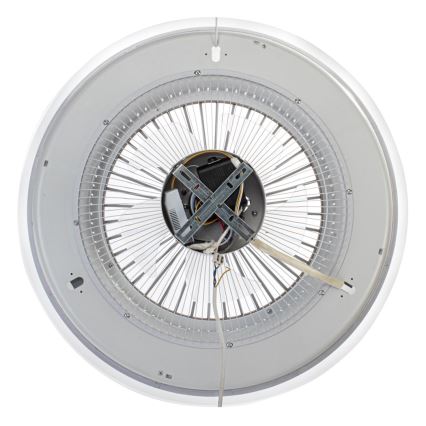 Brilagi - Dimbare LED Lamp met Ventilator RONDA LED/48W/230V 3000-6000K zwart + afstandsbediening