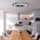 Brilagi - Dimbare LED Plafond Lamp met Ventilator RONDA LED/65W/230V 3000-6500K zwart + afstandsbediening