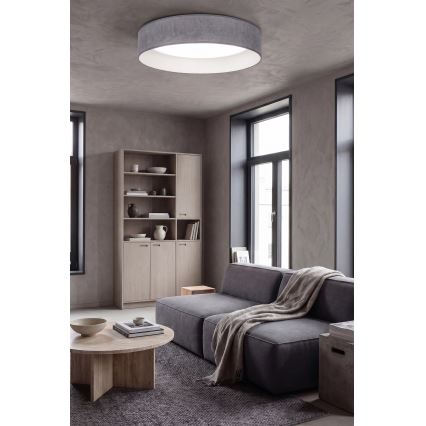 Brilagi - Dimbare LED-plafondlamp VELVET SMARTIX LED/24W/230V 3000–6000K Ø 45 cm grijs Wi‑Fi Tuya Beacon + afstandsbediening