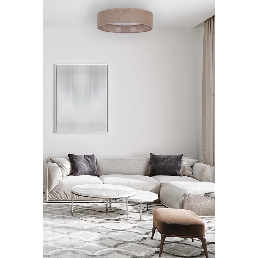 Brilagi - Dimbare LED Plafondlamp VELVET SMART LED/36W/230V d. 55 cm 2700-6500K Wi-Fi Tuya bruin + afstandsbediening
