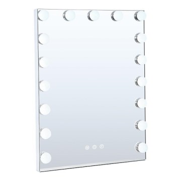 Brilagi - Dimbare LED make-upspiegel HOLLYWOOD LED/15W/230V 3000/4000/6500K 55x70 cm wit
