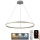Brilagi - Dimbare LED-pendellamp CIRCLE, 55W/230V, 3000–6500K, Ø 80 cm, wit + afstandsbediening