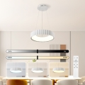 Brilagi - Dimbare LED-pendellamp FALCON MODERN LED/30W/230V 3000-6000K Ø 40 cm wit + afstandsbediening