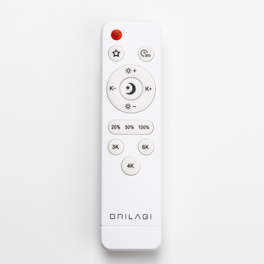 Brilagi - Dimbare LED Plafond Lamp PINE LED/24W/230V + afstandsbediening