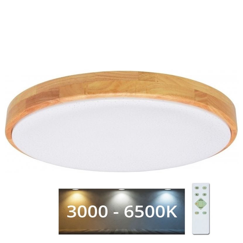 Brilagi - Dimbare LED Plafond Lamp PINE LED/60W/230V + afstandsbediening