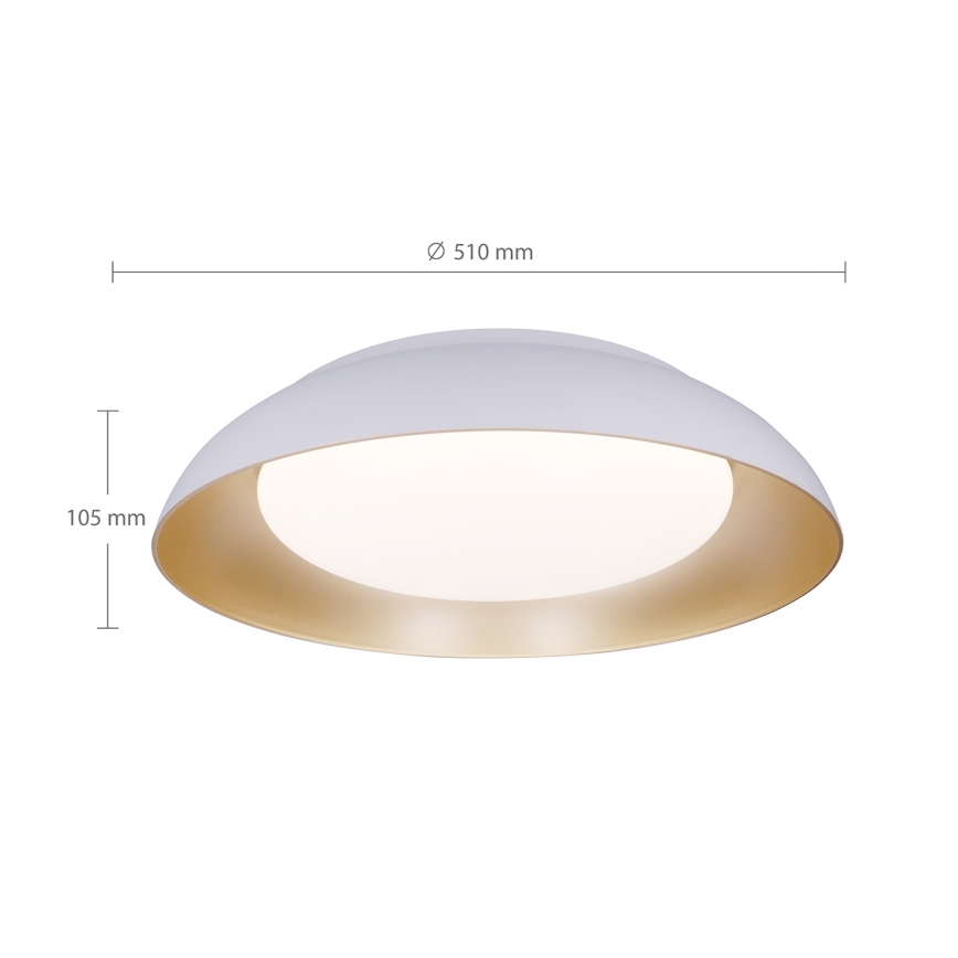 Brilagi - LED dimbare plafondlamp ALVA LED/48W/230V 3000-6500K Ø51 cm wit + afstandsbediening