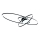 Brilagi - Dimbare LED-plafondlamp APOLLO LED/58W/230V 3000-6500K 43,2x101,2 cm zwart + afstandsbediening