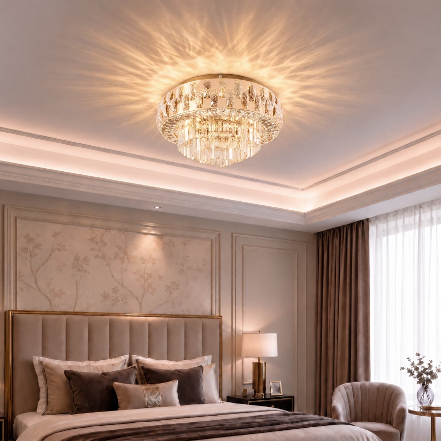 BRILAGI - AURELIA dimbare LED-plafondlamp LED/45W/230V 3000-6000K Ø 50 cm goudkleurig + afstandsbediening