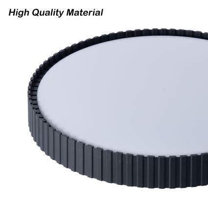 Brilagi - LED-dimbare plafondlamp CORVO LED/54W/230V 3000-6000K zwart Ø 40 cm + afstandsbediening