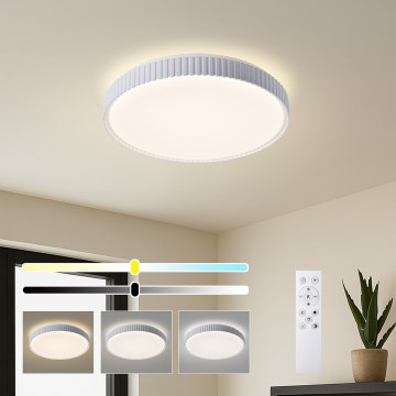 Brilagi - Dimbare LED-plafondlamp CORVO LED/72W/230V 3000-6000K wit Ø 50 cm + afstandsbediening
