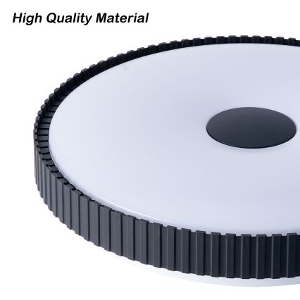 Brilagi - Dimbare LED-plafondlamp CORVO LED/72W/230V 3000-6000K zwart Ø 50 cm + afstandsbediening
