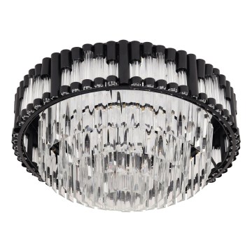 Brilagi - Dimbare LED-plafondlamp CROWN LED/41W/230V 3000-6000K Ø 48 cm zwart + afstandsbediening
