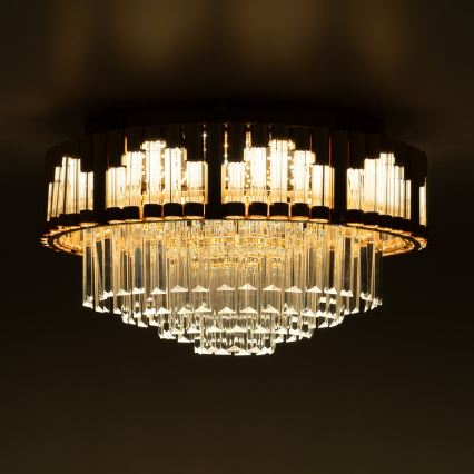 BRILAGI - Dimbare LED plafondlamp CROWN LED/41W/230V 3000-6000K Ø 48 cm goudkleurig + afstandsbediening