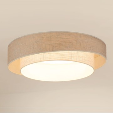 Brilagi - Dimbare LED Plafondlamp DOVER SHINE LED/24W/230V 3000/4000/6500K grijs/crème + afstandsbediening