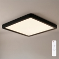 Brilagi - Dimbare LED-plafondlamp ESTELA SQUARE LED/36W/230V 3000-6500K 31x31 cm zwart + afstandsbediening