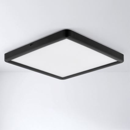 Brilagi - Dimbare LED-plafondlamp ESTELA SQUARE LED/36W/230V 3000-6500K 31x31 cm zwart + afstandsbediening