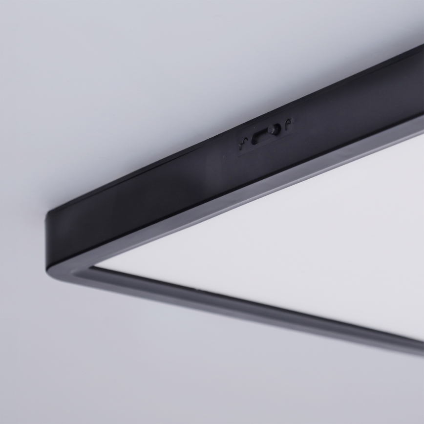 Brilagi - Dimbare LED-plafondlamp ESTELA SQUARE LED/36W/230V 3000-6500K 31x31 cm zwart + afstandsbediening