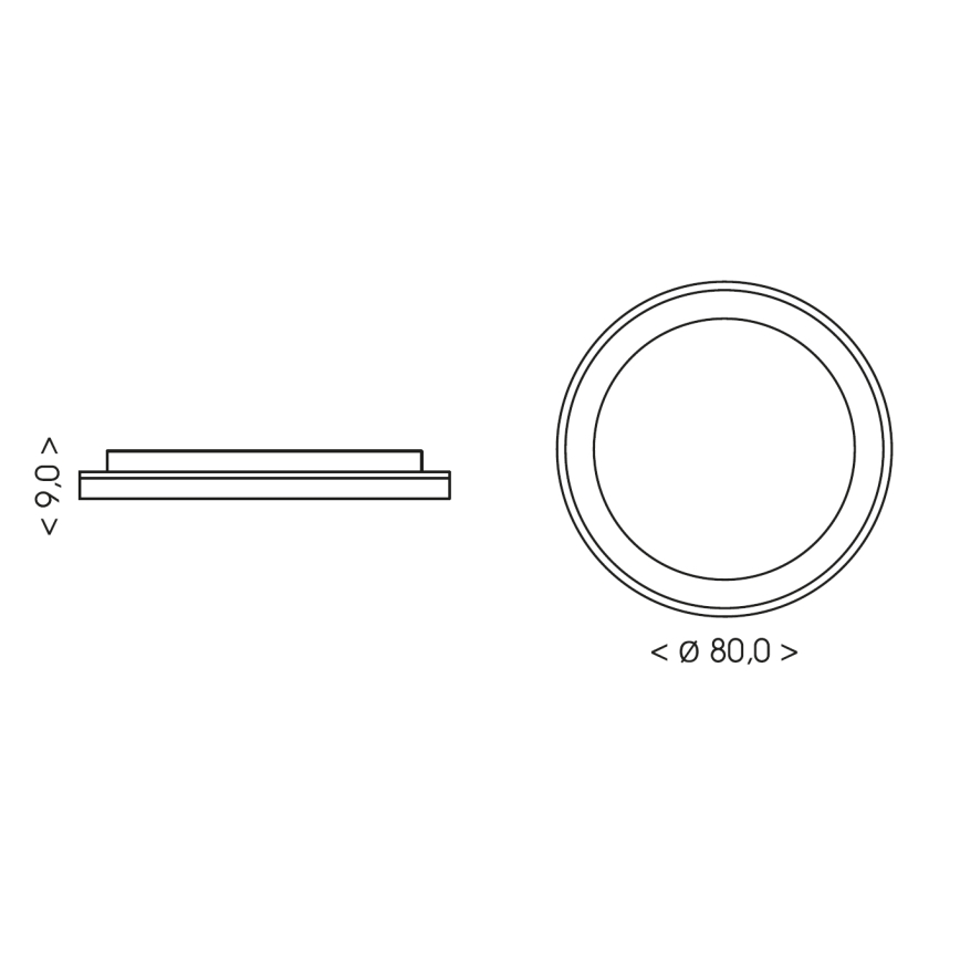 BRILAGI - LED dimbare plafondlamp FALCON II LED/108W/230V 3000-6500K Ø 80 cm beige + afstandsbediening