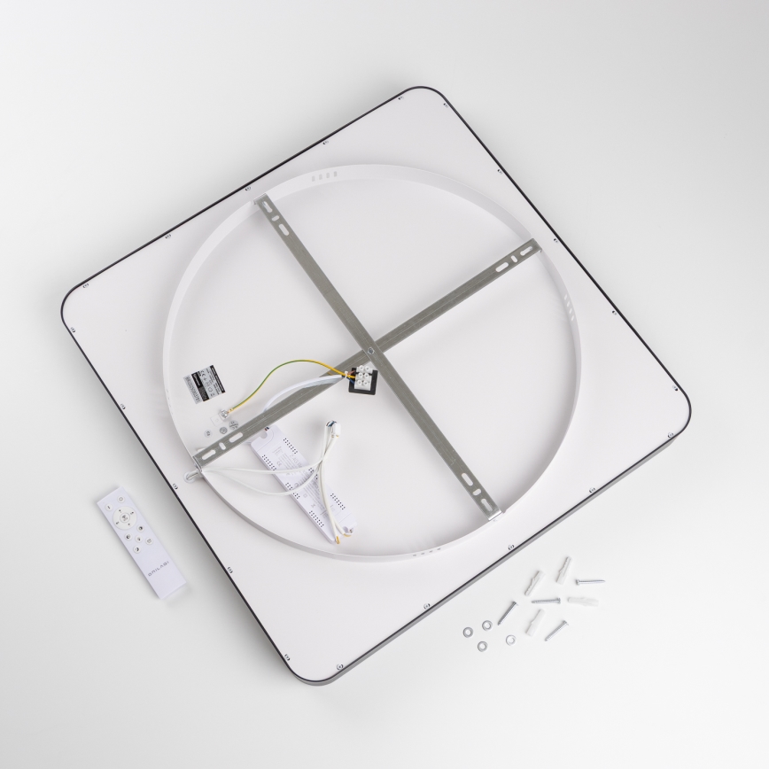 Brilagi - LED dimbaar plafondarmatuur FALCON II LED/125W/230V 3000-6500K 60x60 cm zwart + afstandsbediening