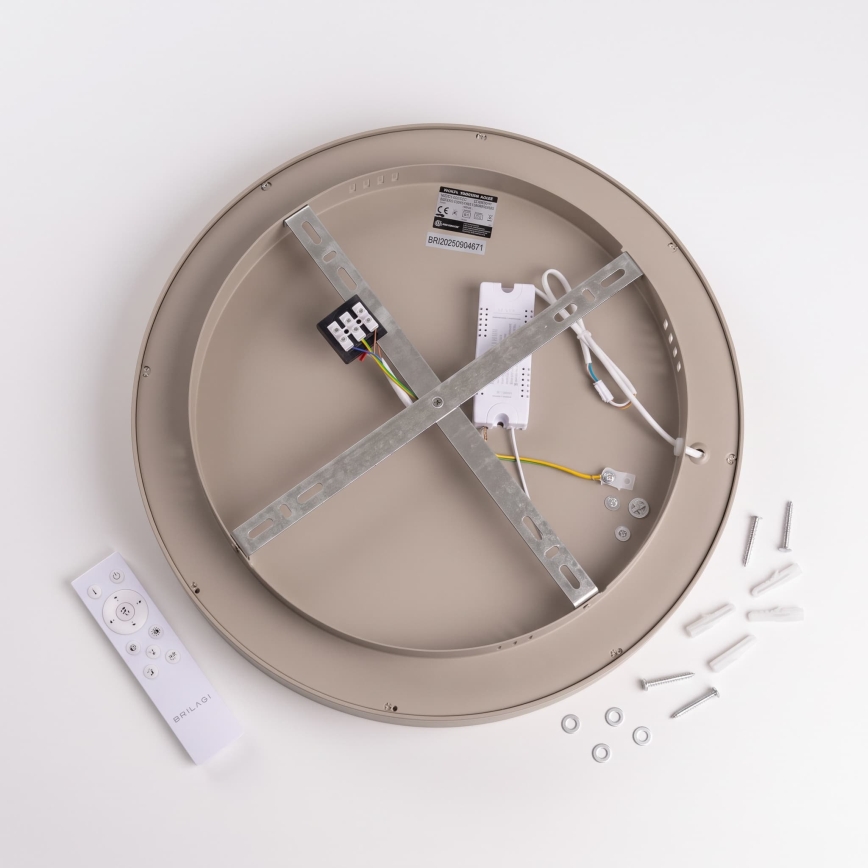 BRILAGI - LED Dimbare plafondlamp FALCON II LED/67W/230V 3000-6500K Ø 40 cm wit/beige + afstandsbediening
