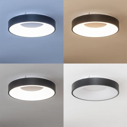 Brilagi - LED-dimbare plafondlamp FALCON II LED/67W/230V 3000-6500K Ø 40 cm zwart + afstandsbediening