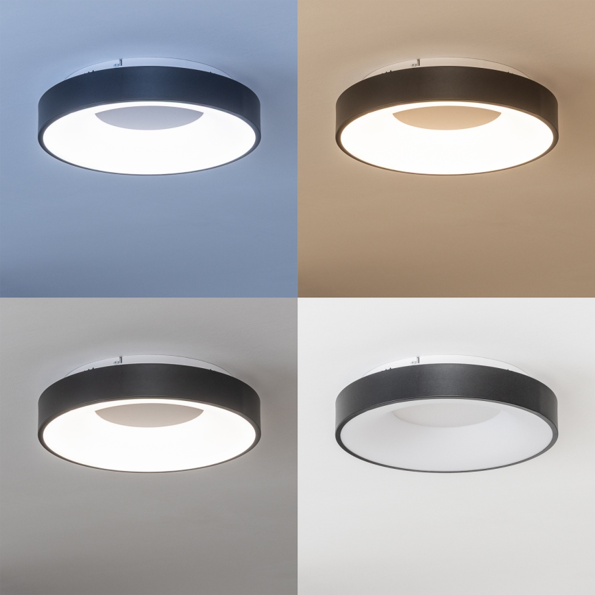 Brilagi - LED-dimbare plafondlamp FALCON II LED/67W/230V 3000-6500K Ø 40 cm zwart + afstandsbediening