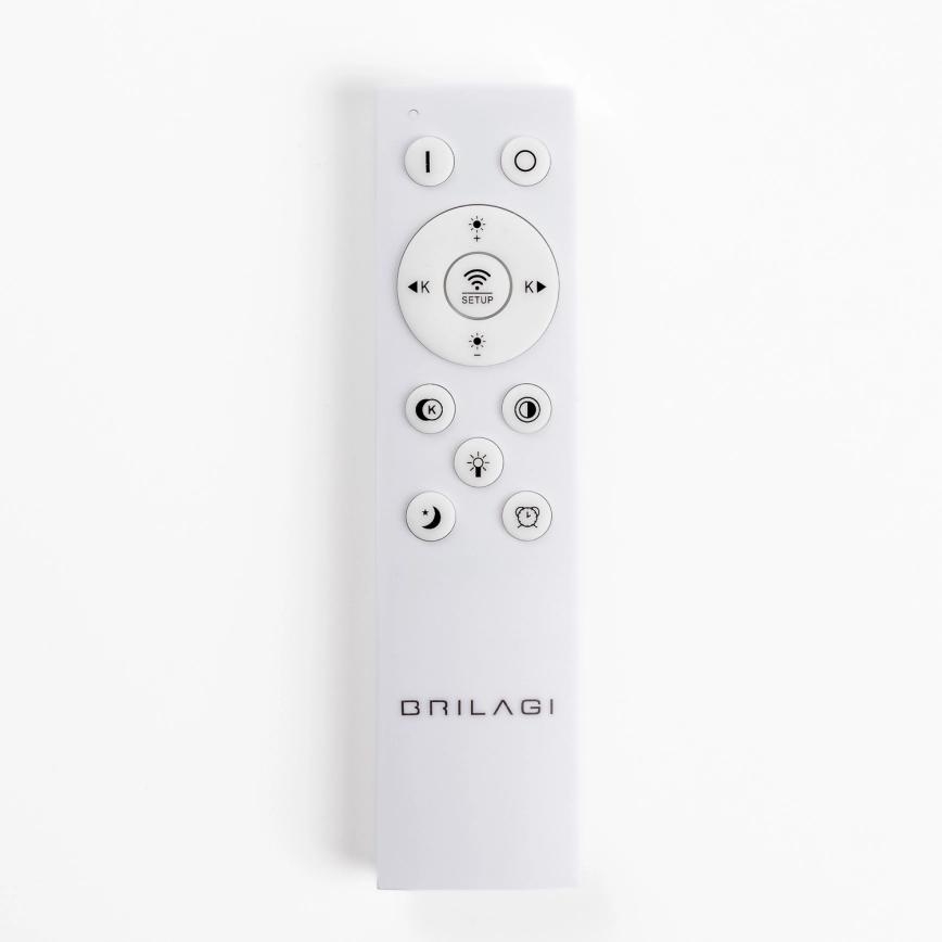BRILAGI - LED Dimbare plafondlamp FALCON II LED/99W/230V 3000-6500K Ø 60 cm wit/beige + afstandsbediening
