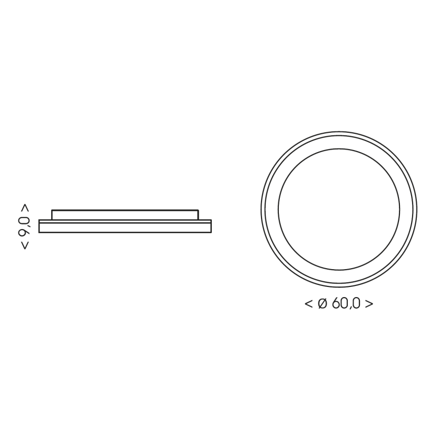 BRILAGI - LED Dimbare plafondlamp FALCON II LED/99W/230V 3000-6500K Ø 60 cm wit/beige + afstandsbediening