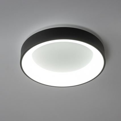 Brilagi - Dimbare LED Plafondlamp FALCON LED/80W/230V 3000-6500K d. 60 cm zwart + afstandsbediening