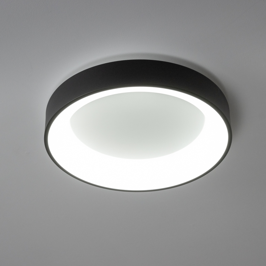 Brilagi - Dimbare LED Plafondlamp FALCON LED/80W/230V 3000-6500K d. 60 cm zwart + afstandsbediening