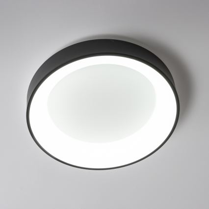 Brilagi - Dimbare LED Plafondlamp FALCON LED/80W/230V 3000-6500K d. 60 cm zwart + afstandsbediening