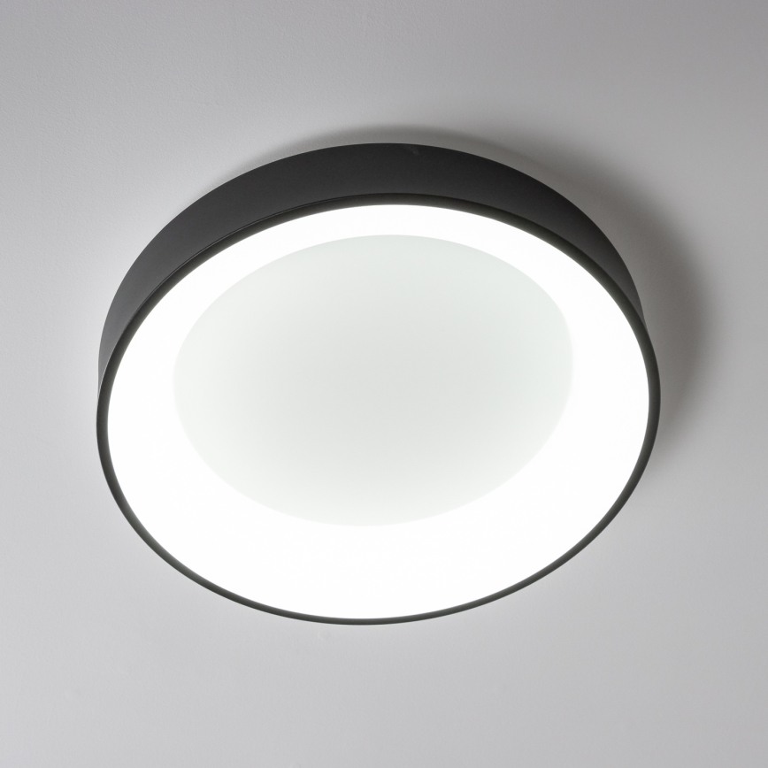 Brilagi - Dimbare LED Plafondlamp FALCON LED/80W/230V 3000-6500K d. 60 cm zwart + afstandsbediening