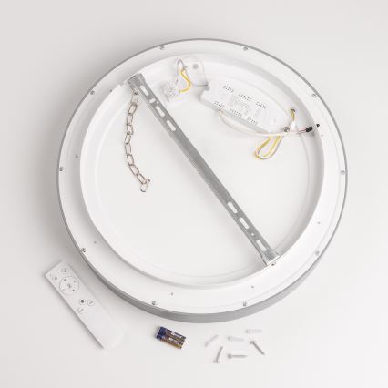 Brilagi - Dimbare LED-plafondlamp FALCON LED/80W/230V 3000-6500K Ø 60 cm grijs + afstandsbediening