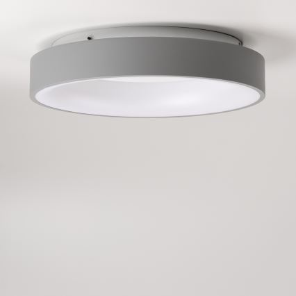 Brilagi - Dimbare LED-plafondlamp FALCON LED/80W/230V 3000-6500K Ø 60 cm grijs + afstandsbediening
