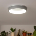 Brilagi - Dimbare LED-plafondlamp FALCON LED/80W/230V 3000-6500K Ø 60 cm grijs + afstandsbediening