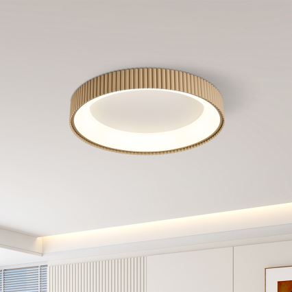 Brilagi - LED dimbare plafondlamp FALCON MODERN LED/30W/230V 3000-6500K Ø 40 cm beige + afstandsbediening