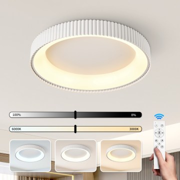 Brilagi - Dimbare LED-plafondlamp FALCON MODERN LED/54W/230V 3000-6000K 60 cm wit + afstandsbediening