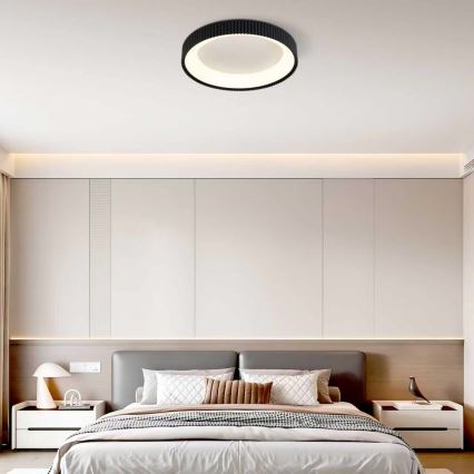 Brilagi - Dimbare LED-plafondlamp FALCON MODERN LED/54W/230V 3000-6500K Ø 60 cm zwart + afstandsbediening