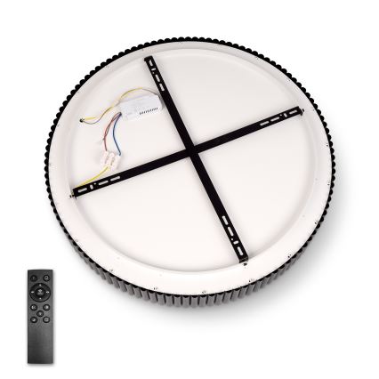 Brilagi - Dimbare LED-plafondlamp FALCON MODERN LED/54W/230V 3000-6500K Ø 60 cm zwart + afstandsbediening