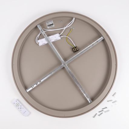 BRILAGI - LED Dimbaar plafondlamp FALCON SLIM LED/42W/230V 3000-6500K Ø 50 cm wit/beige + afstandsbediening