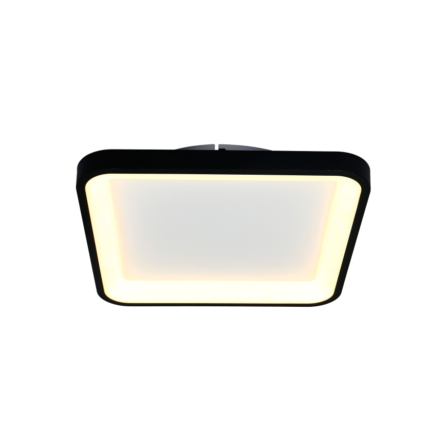 Brilagi - Dimbare LED-plafondlamp FALCON SLIM LED/50W/230V 3000-6500K 50x50 cm zwart + afstandsbediening
