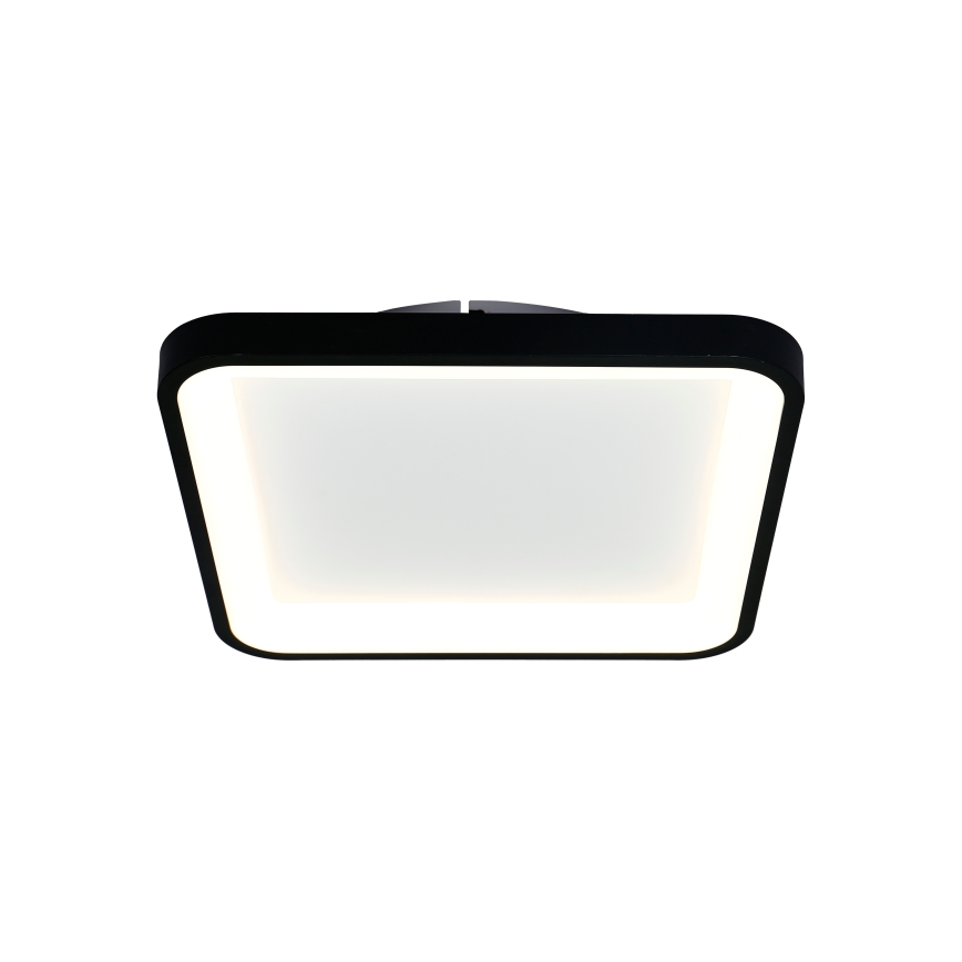 Brilagi - Dimbare LED-plafondlamp FALCON SLIM LED/50W/230V 3000-6500K 50x50 cm zwart + afstandsbediening