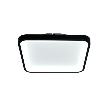 Brilagi - Dimbare LED-plafondlamp FALCON SLIM LED/50W/230V 3000-6500K 50x50 cm zwart + afstandsbediening
