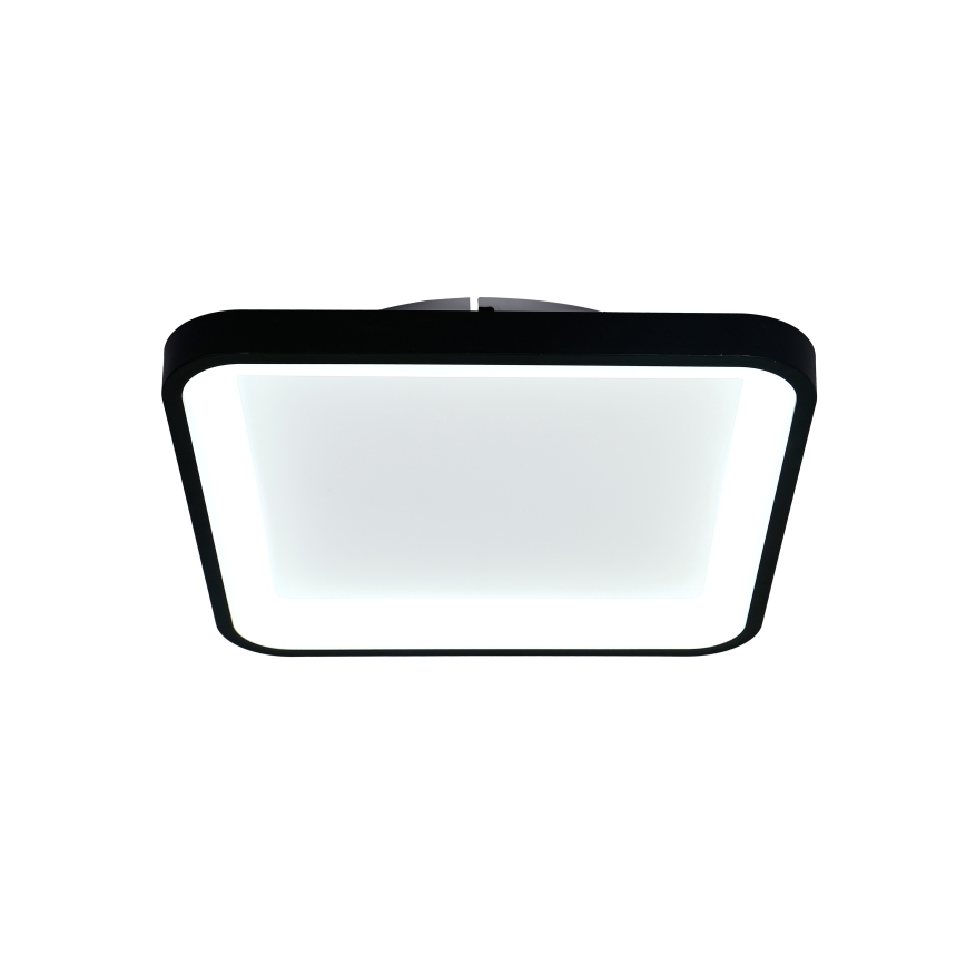 Brilagi - Dimbare LED-plafondlamp FALCON SLIM LED/50W/230V 3000-6500K 50x50 cm zwart + afstandsbediening