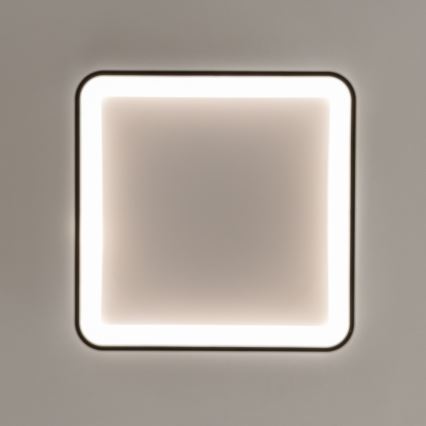 Brilagi - Dimbare LED-plafondlamp FALCON SLIM LED/50W/230V 3000-6500K 50x50 cm zwart + afstandsbediening