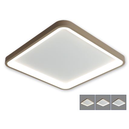 BRILAGI - LED Dimbare plafondlamp FALCON SLIM LED/50W/230V 3000-6500K 50x50 cm wit/beige + afstandsbediening