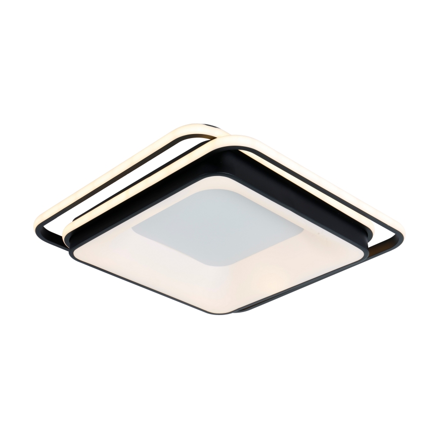 Brilagi - LED dimbare plafondlamp FLARE LED/102W/230V 3000-6000K 50x50 cm zwart + afstandsbediening