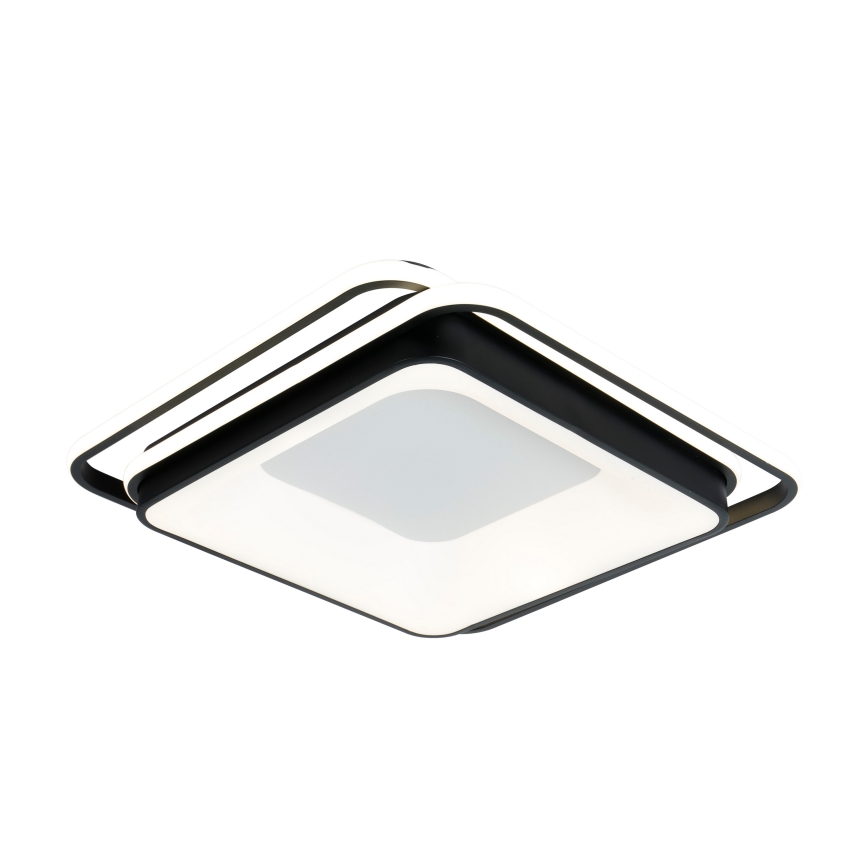 Brilagi - LED dimbare plafondlamp FLARE LED/102W/230V 3000-6000K 50x50 cm zwart + afstandsbediening